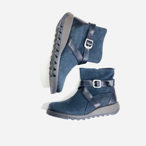 Fly London Sake dk petrol /black size 41 New in box - Picture 3 of 8